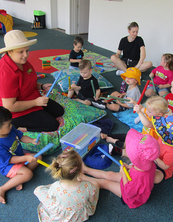 Kids in the activity in Early Learning Program inside Little Scholars Academy
